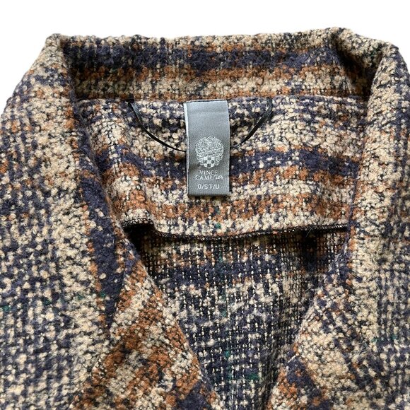 Vince Camuto Tweed Shrug Jacket Layering Top Snap Front One Size - Picture 6 of 7